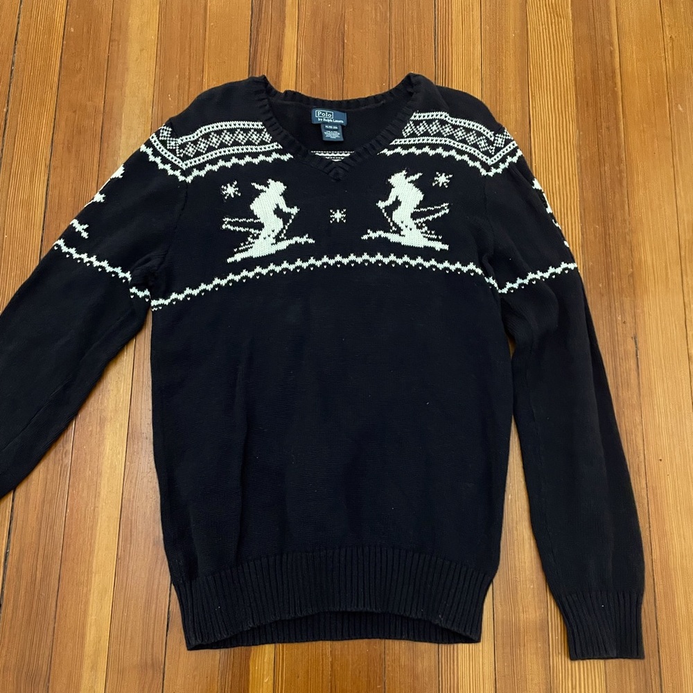 Vintage Polo by Ralph Lauren Crewneck Ski Sweater Boys XL size 18-20